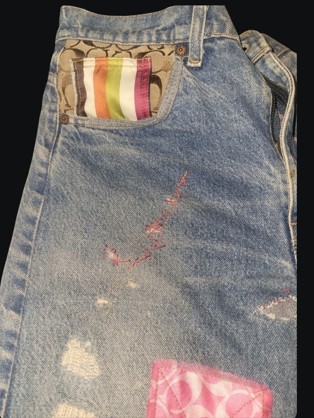 RARE Vintage Coach Legacy Limited Edition Denim Jeans #79/100 - Picture 5 of 10